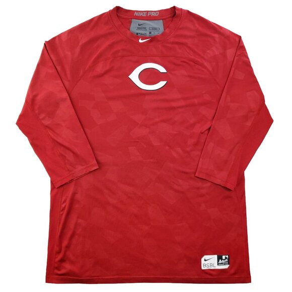 Cincinnati Reds Nike Pro Hypercool BSBL Jersey Shirt MLB Authentic Fitted XXL - Picture 1 of 13
